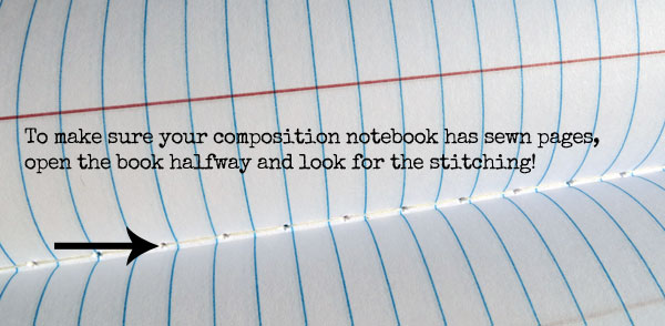 Composition Notebook turns to scrapbook