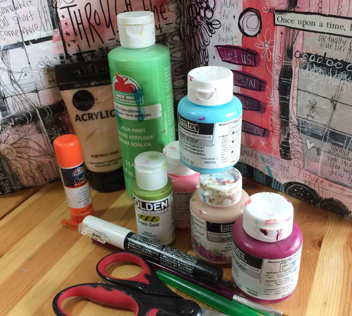 supplies for basic art journaling – rockmelon recycled