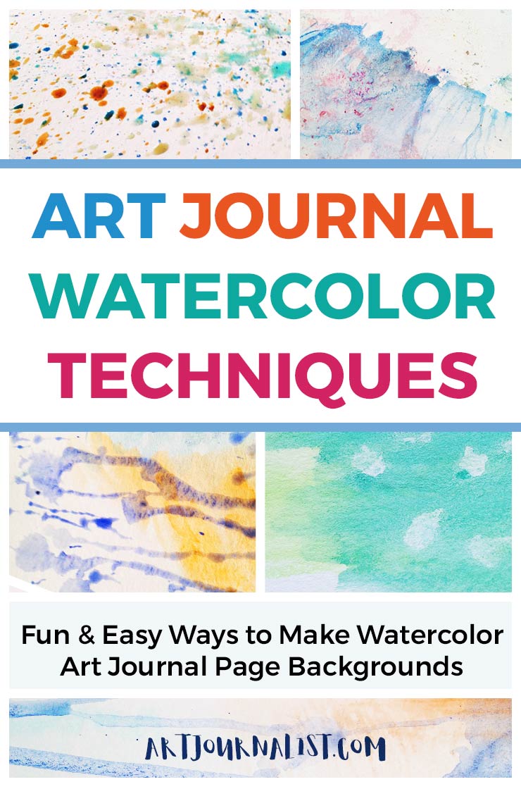 How To Create an Easy Watercolor Art Journal Page