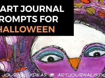 Halloween art journal prompts