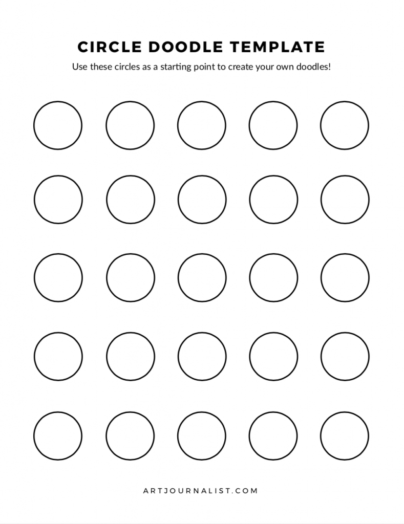 Free Printable Doodle Template Practice Sheets Artjournalist