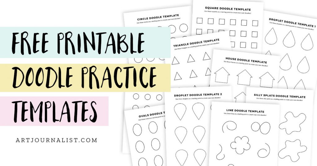 Free Printable Doodle Template Practice Sheets Artjournalist